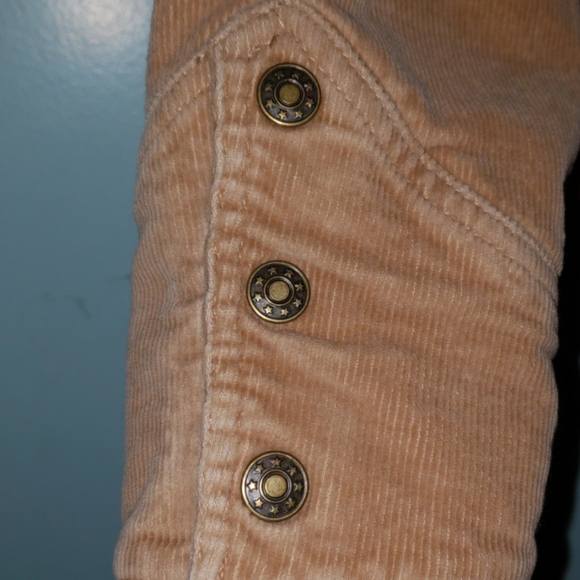 Tan Corduroy Snap Front Jacket - Picture 4 of 4